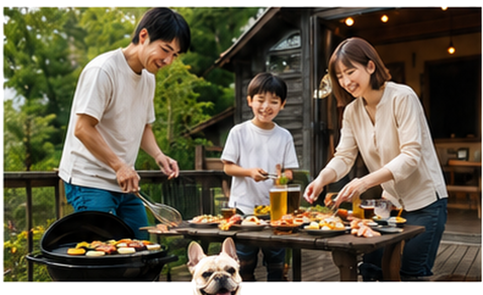 家族とBBQ