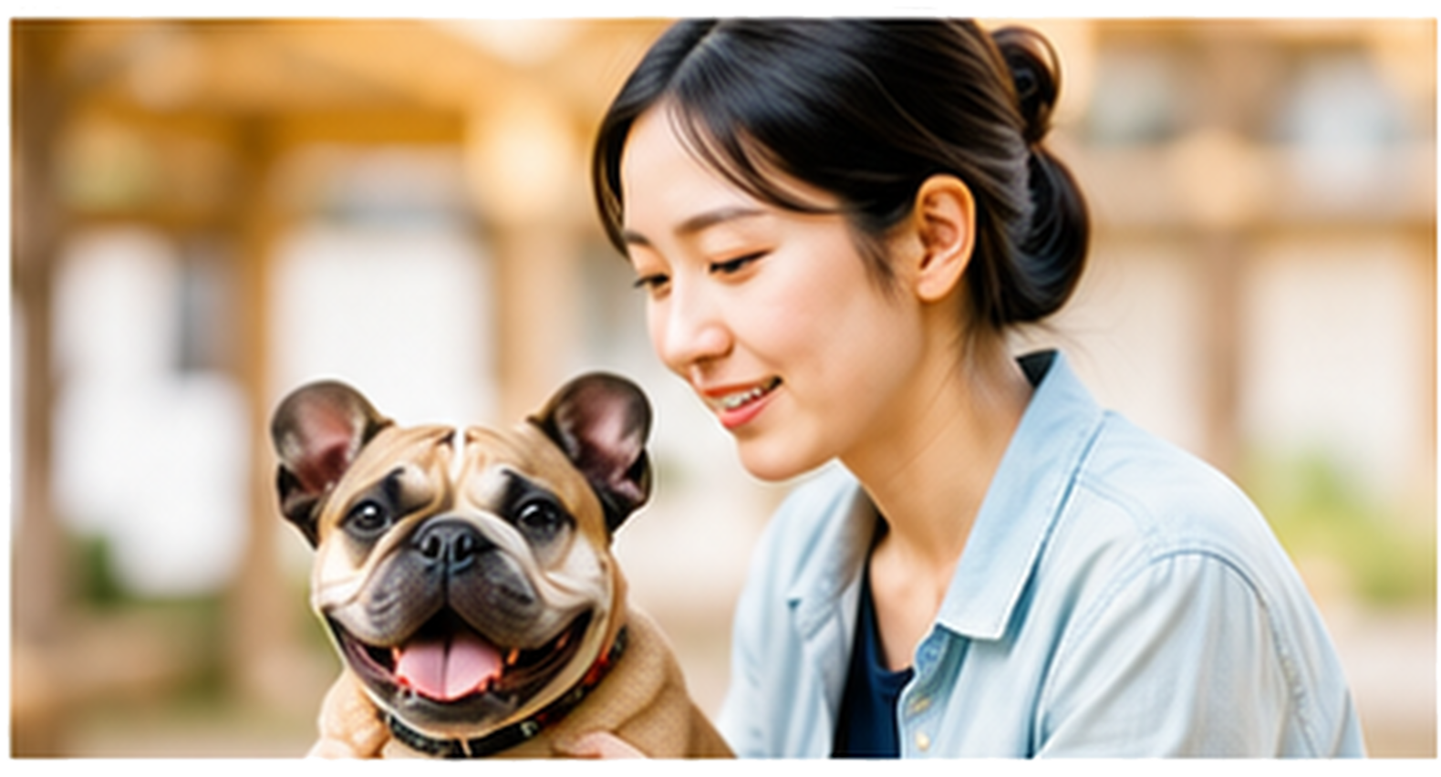 スタッフと愛犬